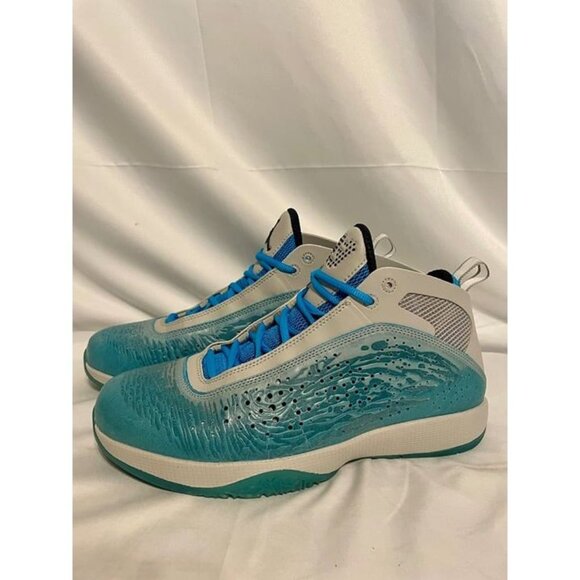 Air Jordan 2011 Warrior Pack Tech Grey/Orion Blue/Chlorine Blue Size 11 NEW - Picture 1 of 5